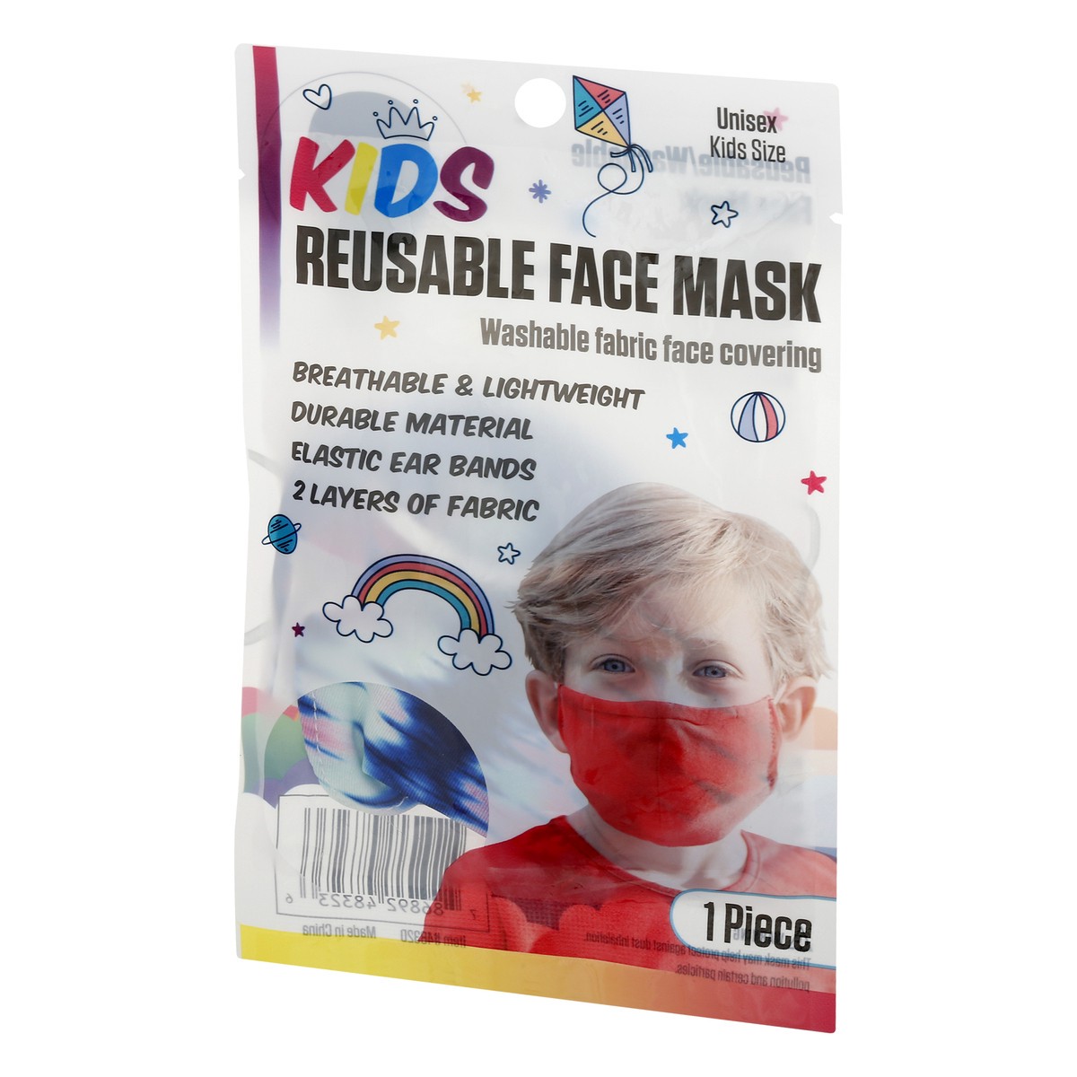 slide 4 of 11, Face Mask Reusable Kids Size Face Mask 1 ea, 1 ea