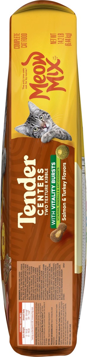 slide 3 of 14, Meow Mix Cat Food Tender Center Salmon & Turkey With Vitality Bites 14.2Lb, 227.2 oz