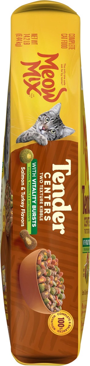 slide 11 of 14, Meow Mix Cat Food Tender Center Salmon & Turkey With Vitality Bites 14.2Lb, 227.2 oz