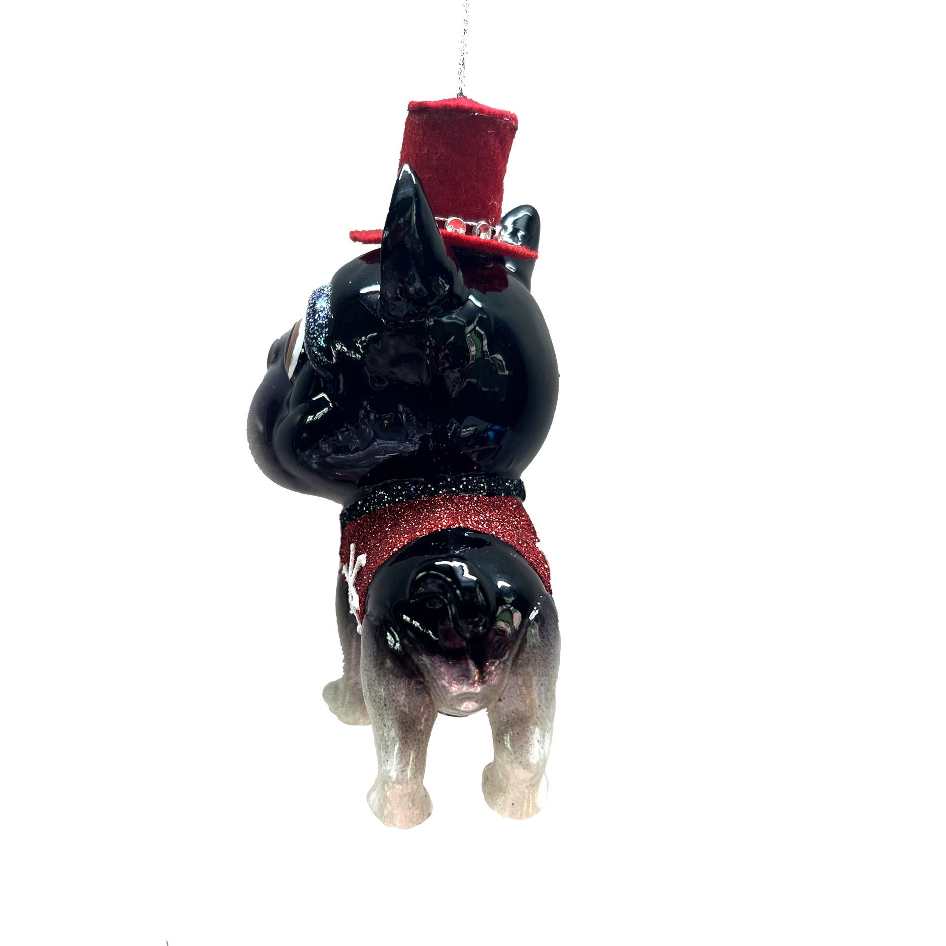 slide 3 of 3, 5" Bulldog With Bow Tie Ornament By Ashland, 3.75 in x 2.5 in x 5 in