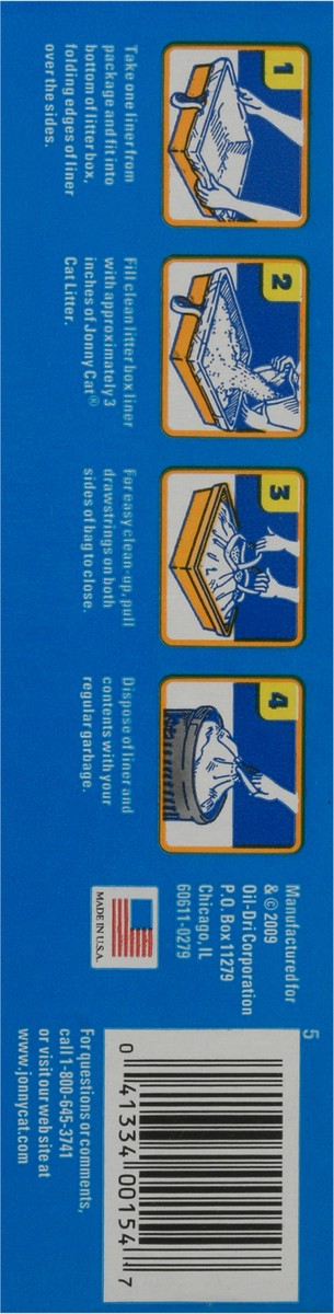 slide 2 of 12, Jonny Cat Jumbo Heavy Duty Litter Box Liners 5 ea Box, 5 ct