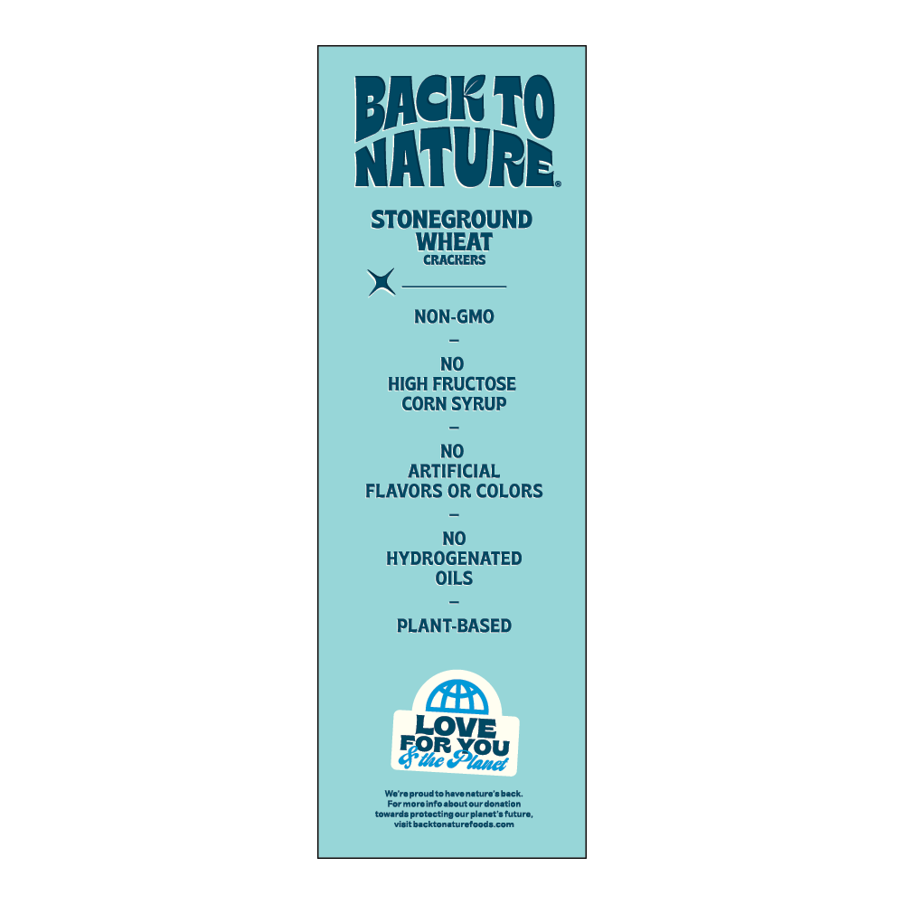 slide 4 of 4, Back to Nature Stoneground Wheat Crackers, 5 oz