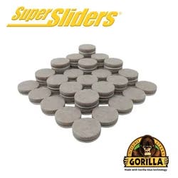 Super Sliders with Gorilla Glue 1 inch Beige Round Felt Pads
