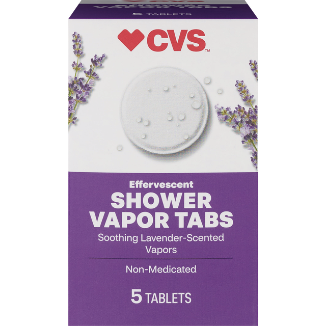 slide 1 of 1, Cvs Health Shower Vapor Tablets, Lavender, 5 Ct, 5 ct
