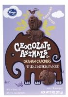 slide 1 of 1, Kroger Chocolate Animals Graham Crackers, 9 oz