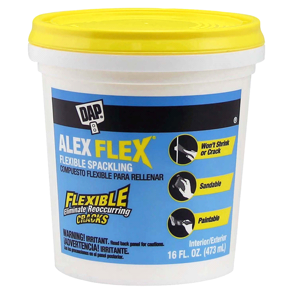 slide 1 of 1, DAP ALEX FLEX Flexible Spackling - White, 1 pint