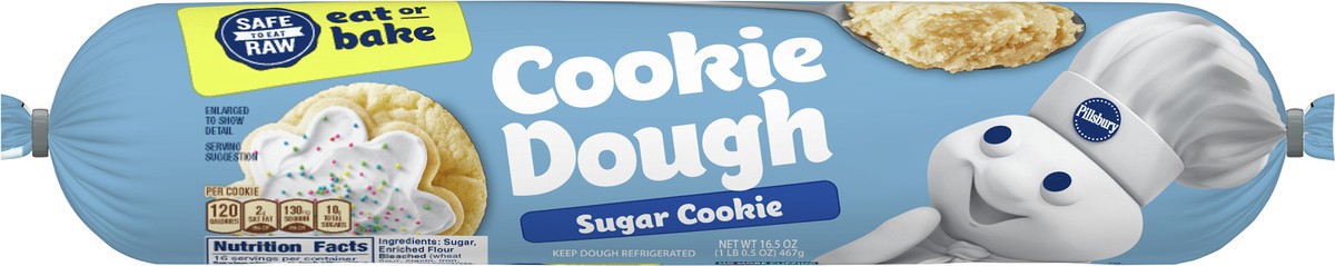 slide 7 of 9, Pillsbury Refrigerated Sugar Cookie Dough, 16.5 oz