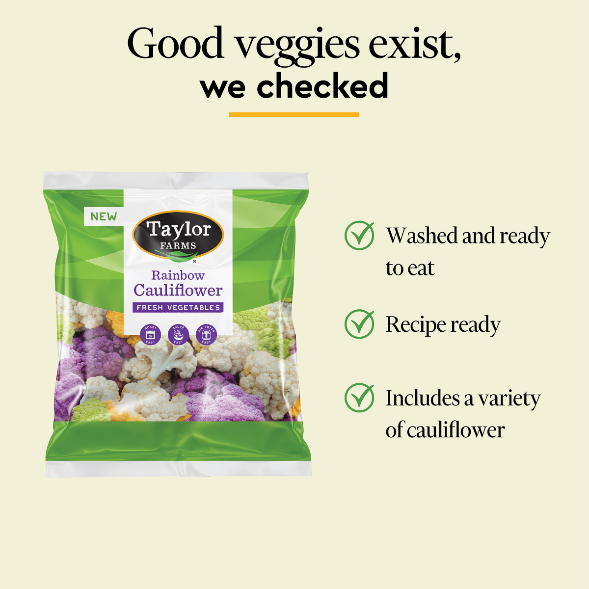 slide 15 of 17, Taylor Farms Rainbow Cauliflower, 10 oz