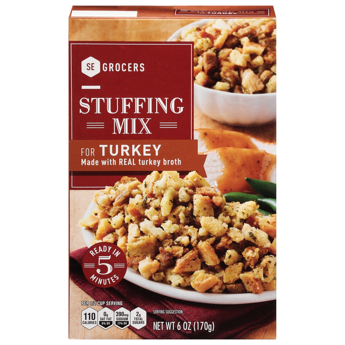 slide 1 of 1, SE Grocers Turkey Stuffing Mix, 6 oz