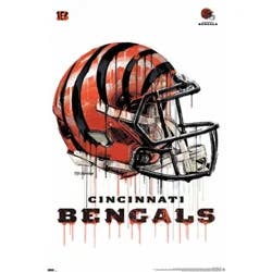 Trends NFL Cincinnati Bengals Drip Helmet Poster