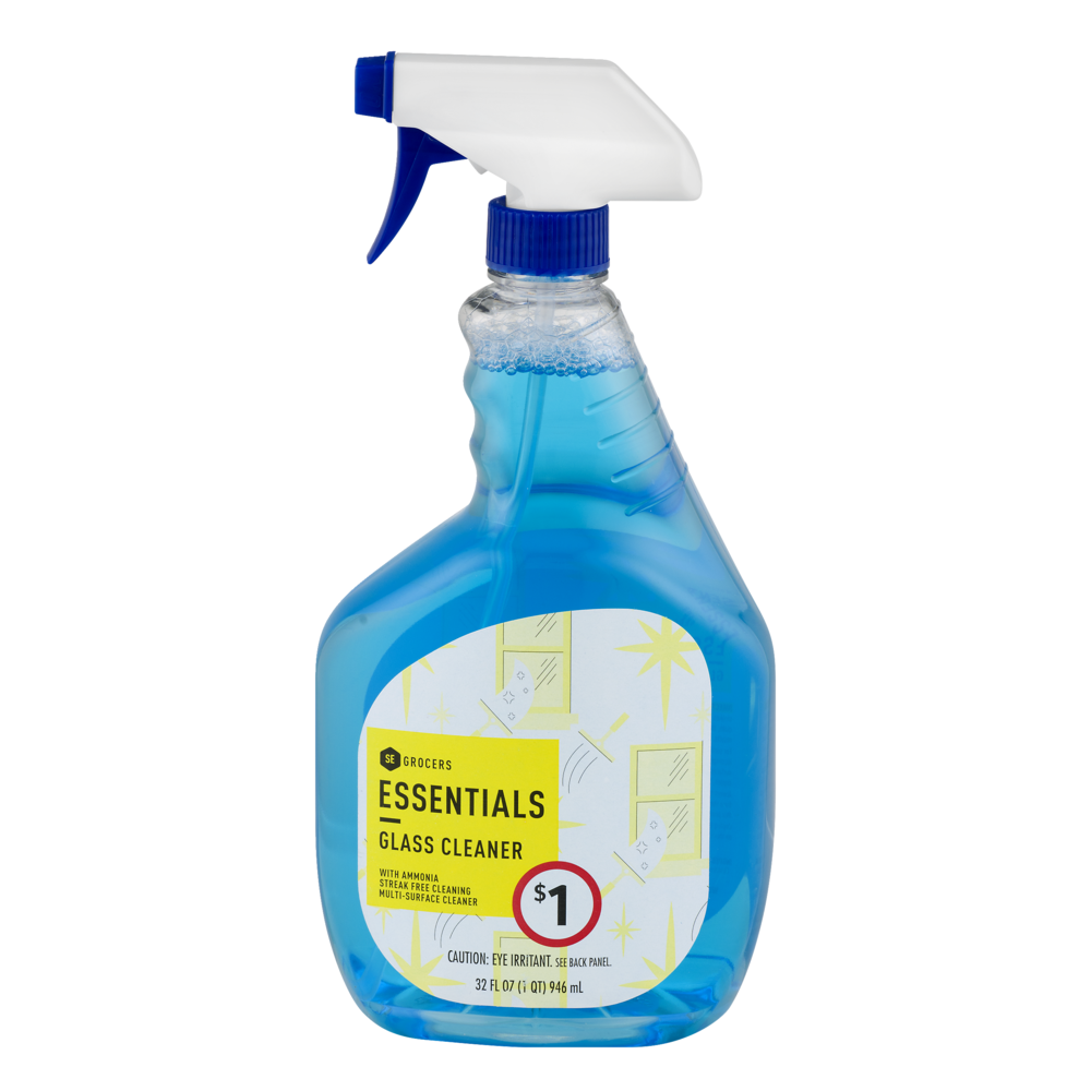 slide 1 of 1, Essentials Glass Cleaner, 32 fl oz