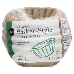 Publix Coffee Filters, Basket-Style, 8-12 Cup, Natural - 200 ct
