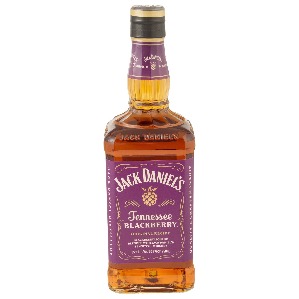 slide 1 of 5, Jack Daniel's Tennessee Blackberry Whiskey Specialty, 750mL, 70 Proof, 750 ml