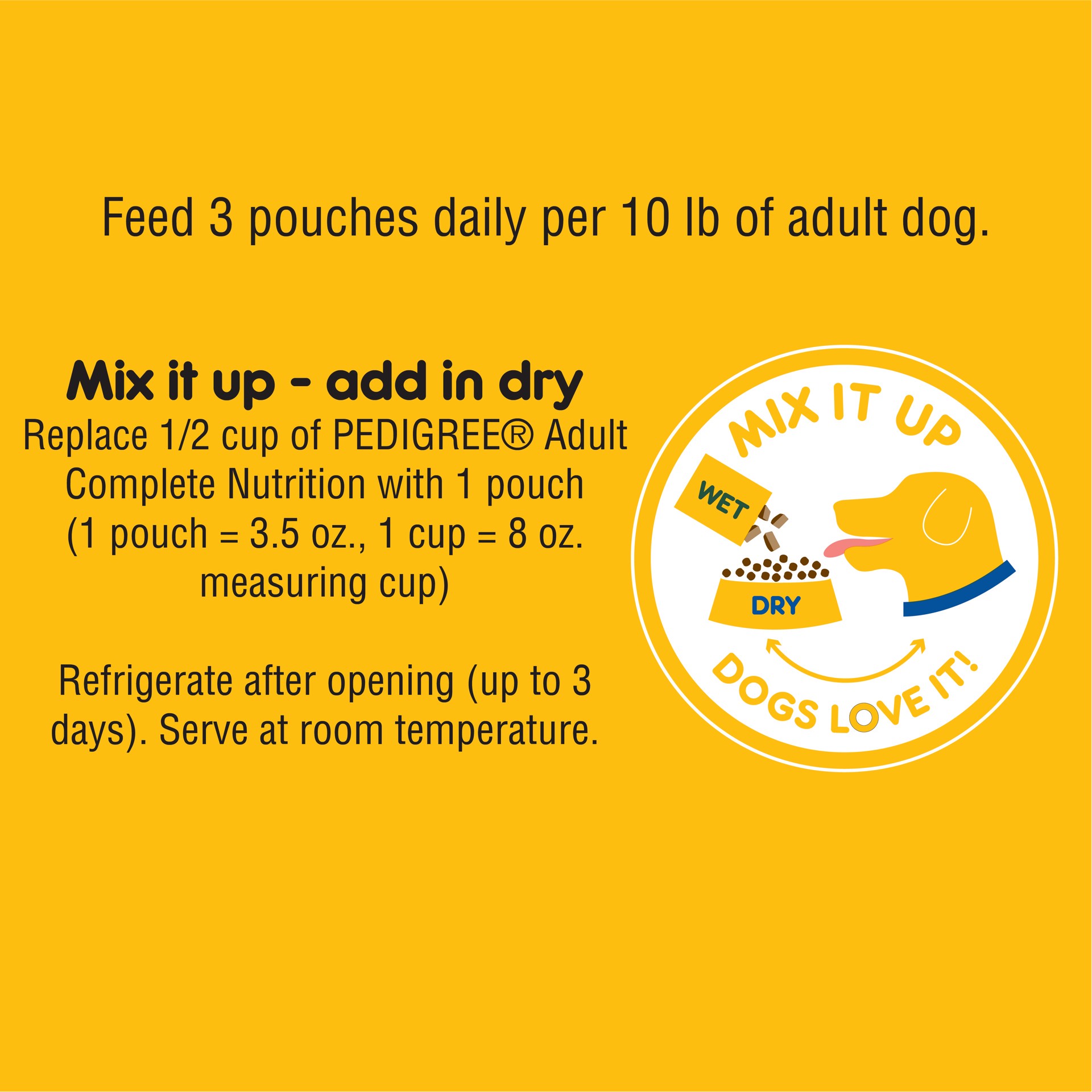 slide 5 of 5, Pedigree Chopped Ground Dinner Beef, Bacon & Cheese Flavors Dog Food 3.5 oz, 3.5 oz