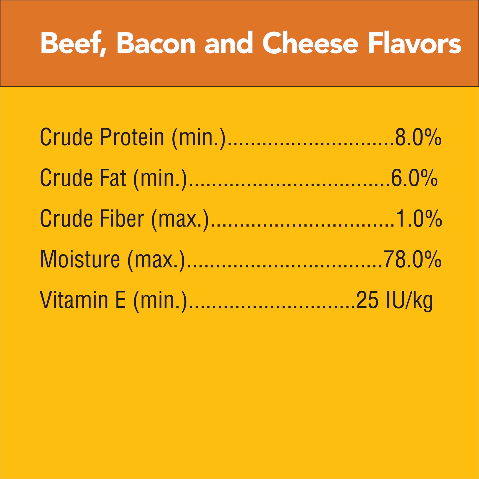 slide 3 of 5, Pedigree Chopped Ground Dinner Beef, Bacon & Cheese Flavors Dog Food 3.5 oz, 3.5 oz