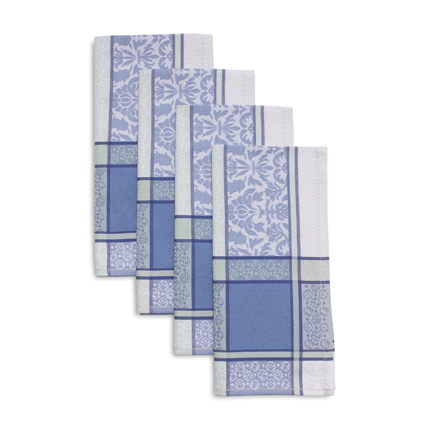 slide 1 of 1, Sur La Table Jacquard Napkins, Blue, 4 ct