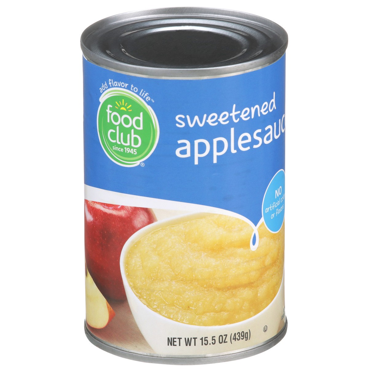 slide 2 of 9, Food Club Sweetened Applesauce, 15 oz