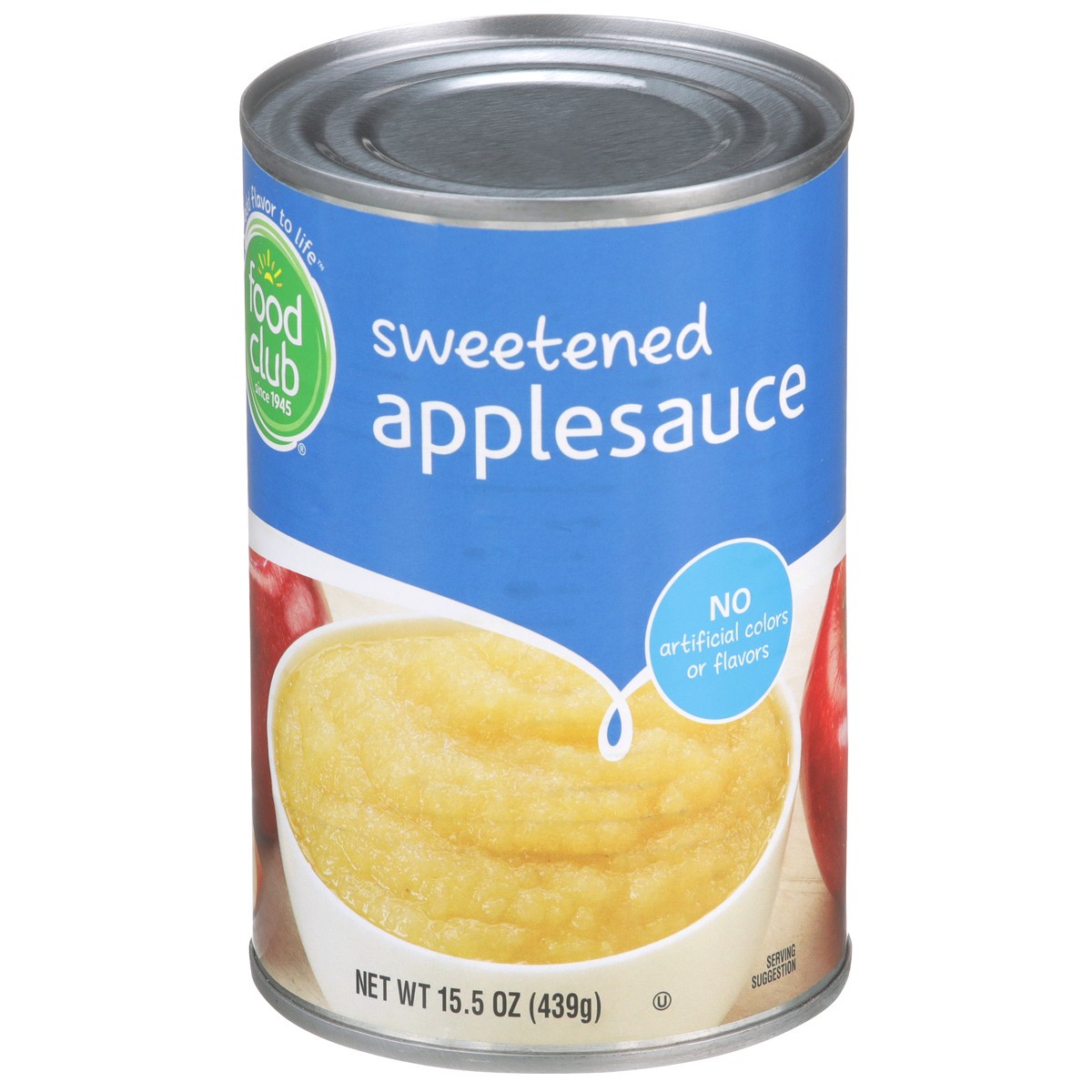 slide 3 of 9, Food Club Sweetened Applesauce, 15 oz