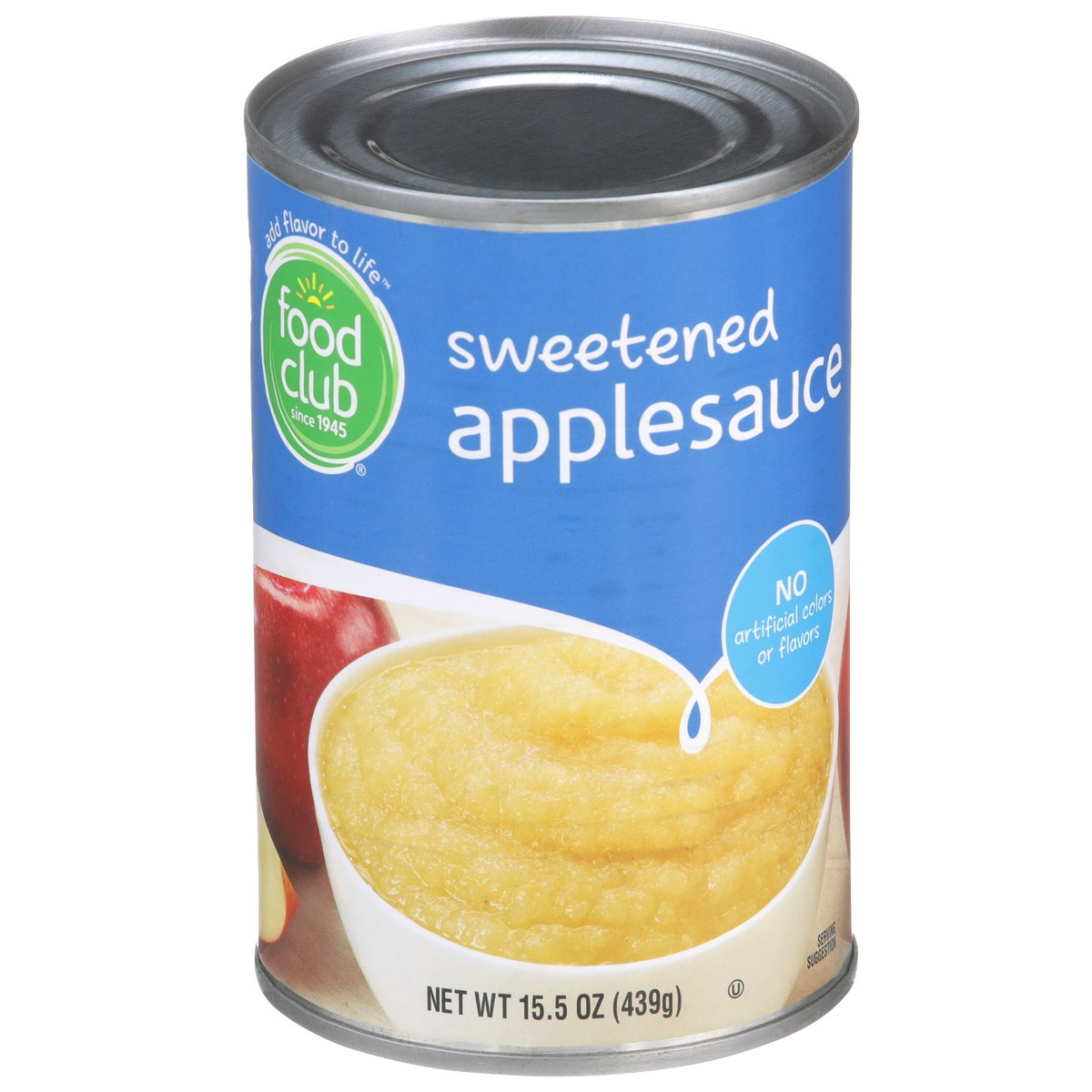 slide 1 of 9, Food Club Sweetened Applesauce, 15 oz