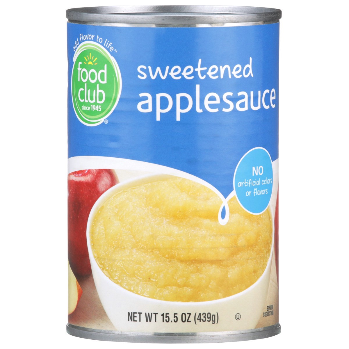 slide 8 of 9, Food Club Sweetened Applesauce, 15 oz