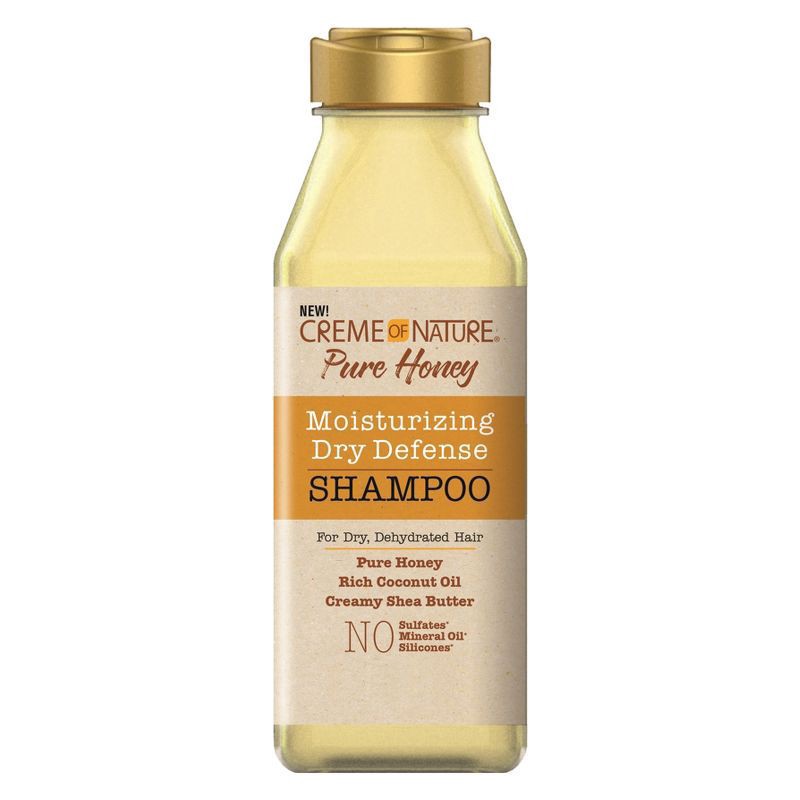 slide 1 of 4, Creme of Nature Pure Honey Dry Defense Moisturizing Shampoo 12 fl oz, 12 fl oz