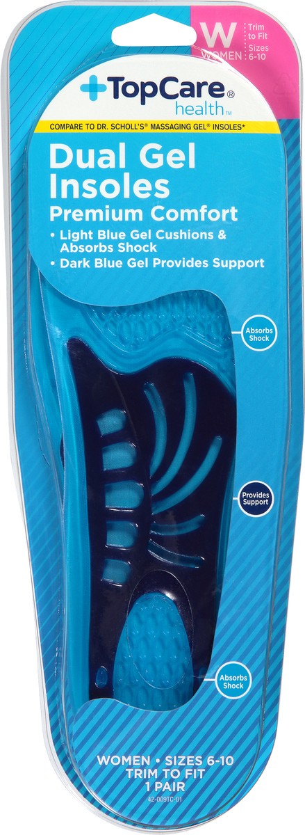 slide 2 of 12, TopCare TOP CARE Topcare Premium Comfort, Dual Gel Women's Insoles, 1 ct