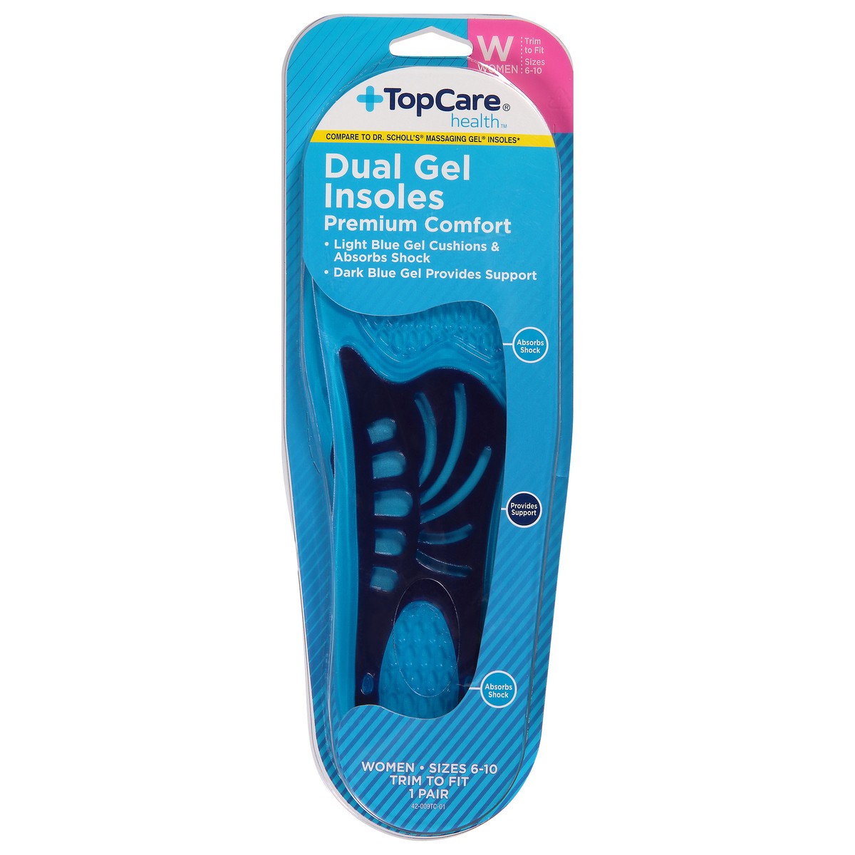 slide 11 of 12, TopCare TOP CARE Topcare Premium Comfort, Dual Gel Women's Insoles, 1 ct