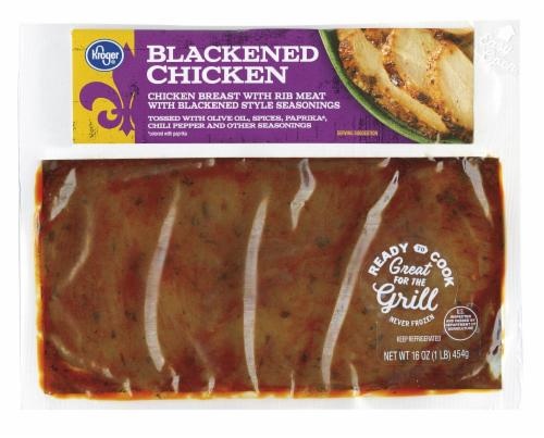 slide 1 of 1, Kroger Blackened Chicken Breast With Rib Meat, 16 oz