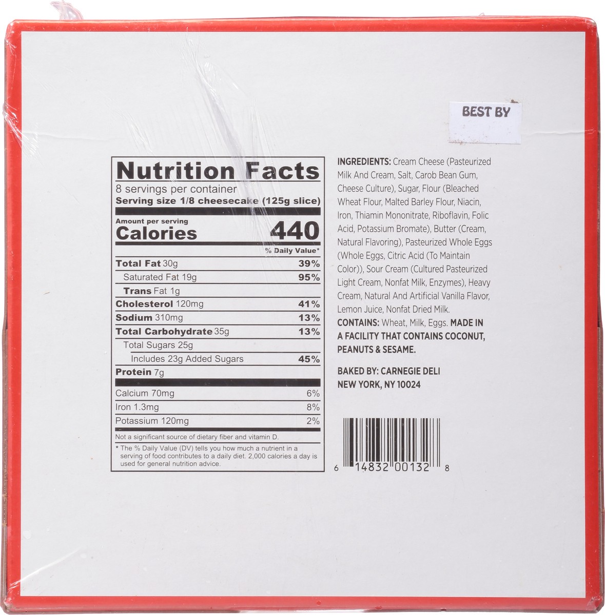 slide 4 of 9, Carnegie Chsecake Clssic Ny 6", 2.2 lb