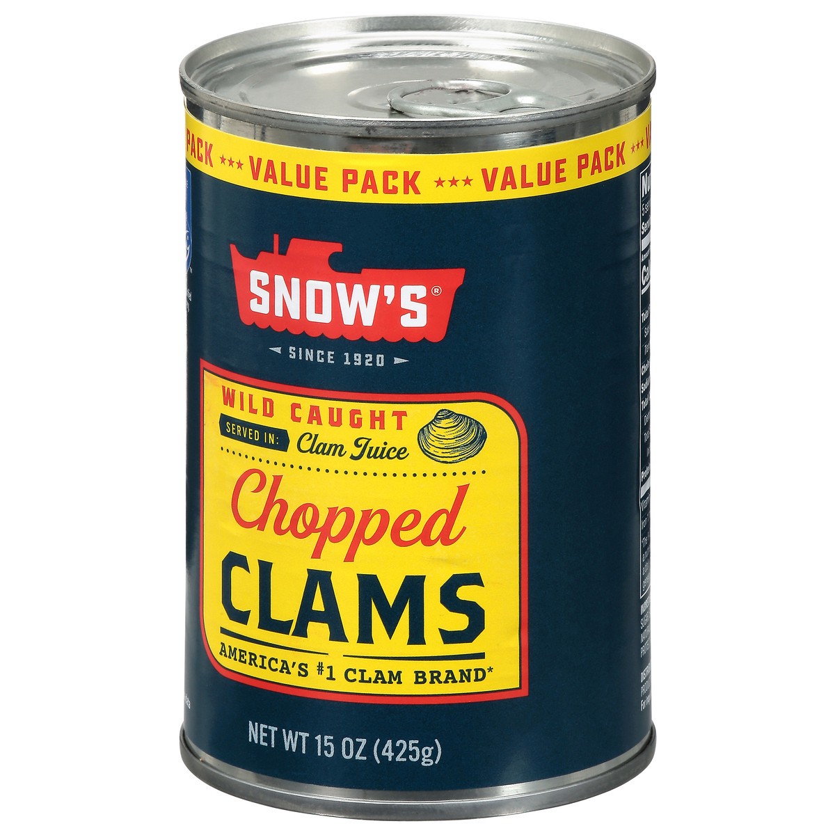 slide 3 of 4, Bumble Bee Snow's Wild Caught Chopped Clams in Clam Juice 15 Ounces, 15 oz