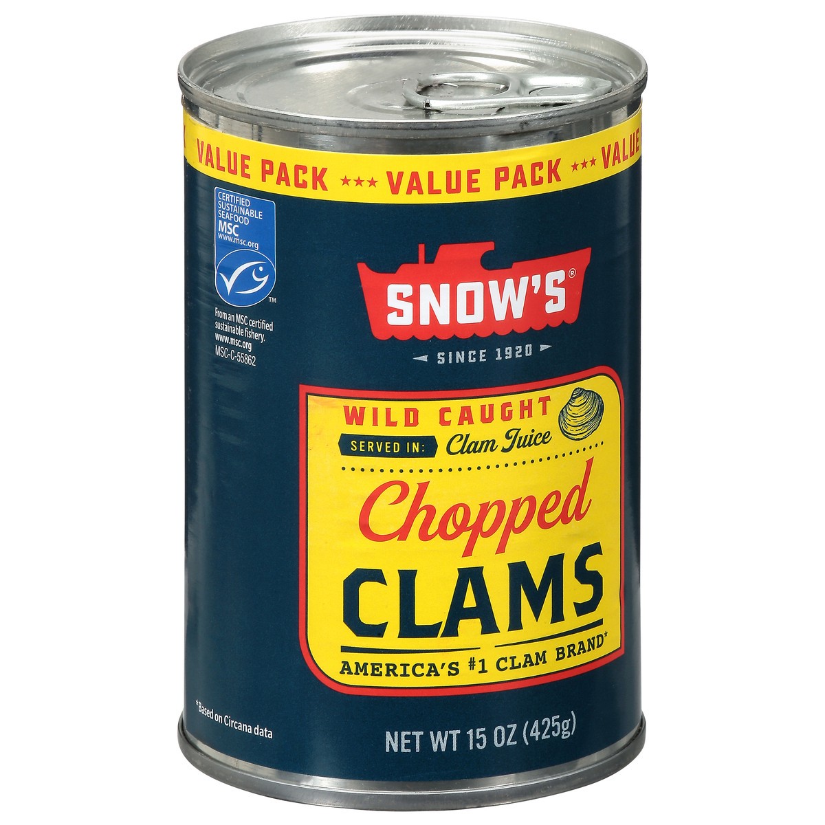 slide 2 of 4, Bumble Bee Snow's Wild Caught Chopped Clams in Clam Juice 15 Ounces, 15 oz