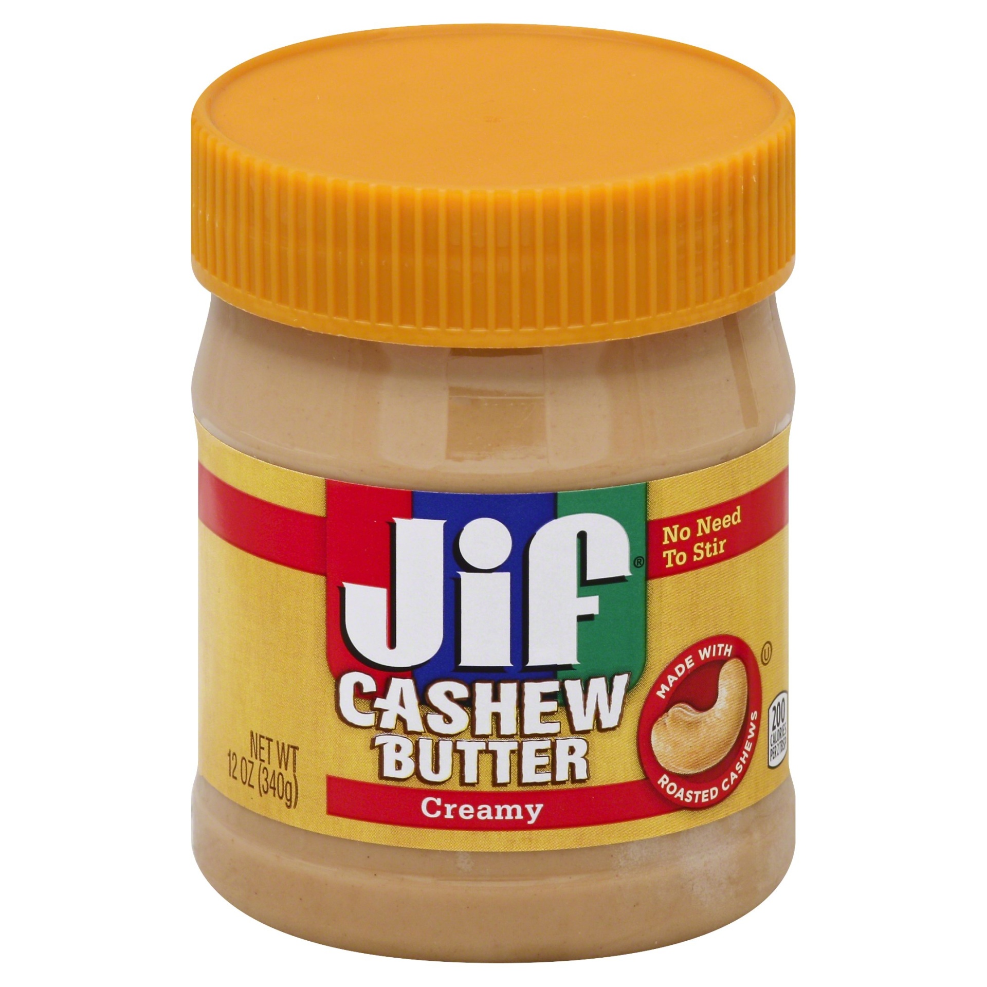 slide 1 of 1, Jif Creamy Cashew Butter Spread, 12 oz