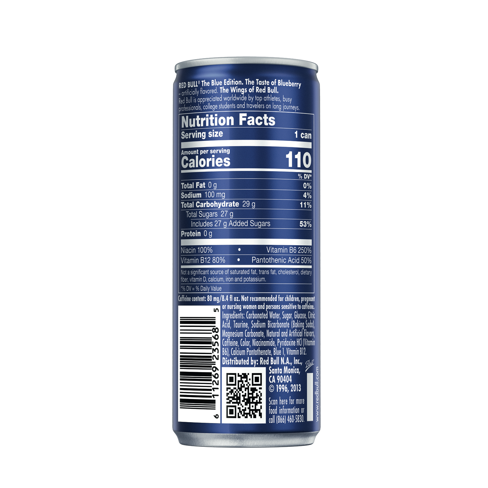 slide 4 of 4, Red Bull Blueberry Energy Drink- 4 ct; 8.4 fl oz, 4 ct; 8.4 fl oz