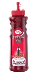 Master of Mixes Cocktail Essentials, Infused, Premium, Strawberries Syrup- 12.7 oz