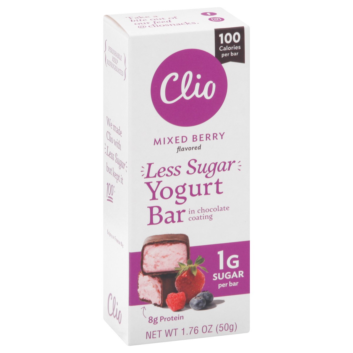 slide 2 of 8, Clio Yogurt Bar, 1.76 oz