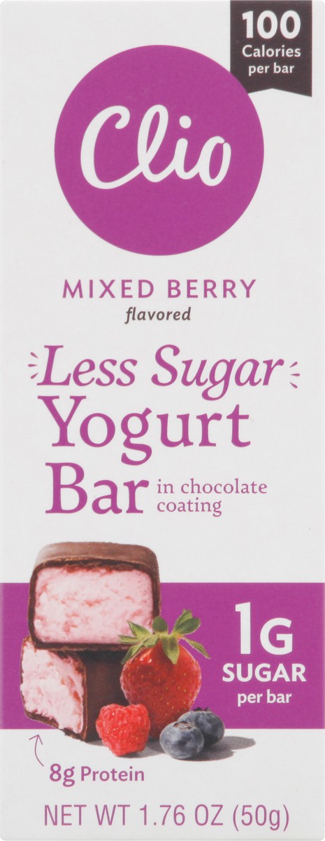 slide 1 of 8, Clio Yogurt Bar, 1.76 oz