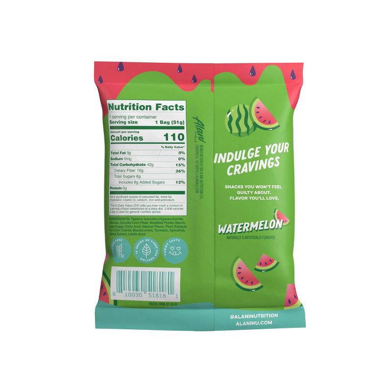 slide 3 of 3, Alani Nu Gummi Sour Melon Slices, 1.8 oz