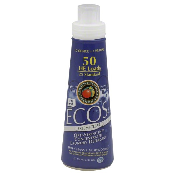 slide 1 of 1, ECOS Free & Clear Laundry Detergent, 25 oz