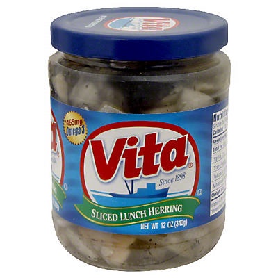 slide 1 of 1, Vita Sliced Lunch Herring, 12 oz