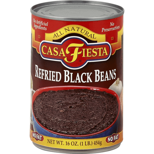 slide 1 of 2, Casa Fiesta Refried Beans,Black Bean, 16 oz