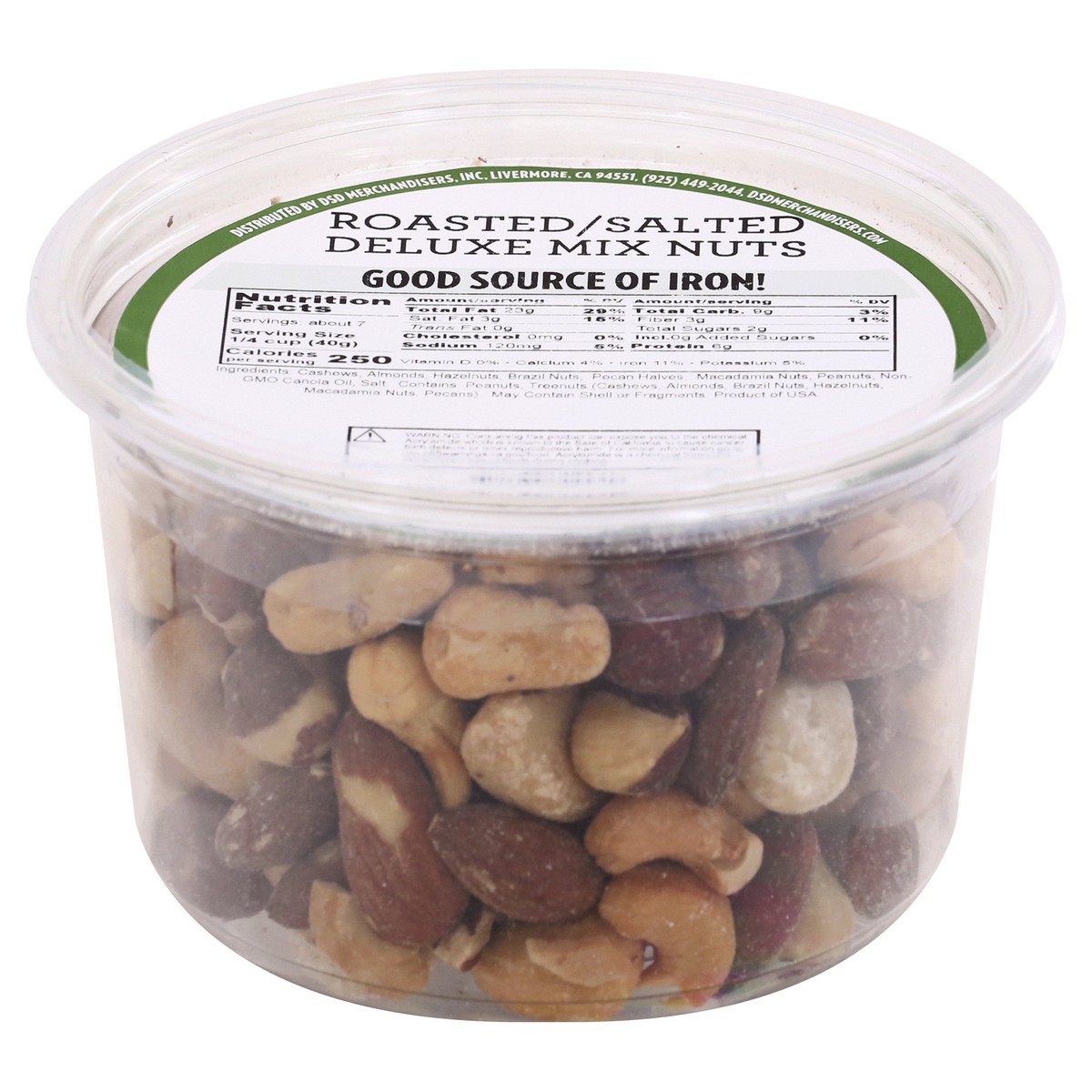 slide 7 of 13, DSD Merchandisers Roasted/Salted Deluxe Mix Nuts 10 oz, 10 oz