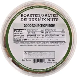 DSD Merchandisers Roasted/Salted Deluxe Mix Nuts 10 oz