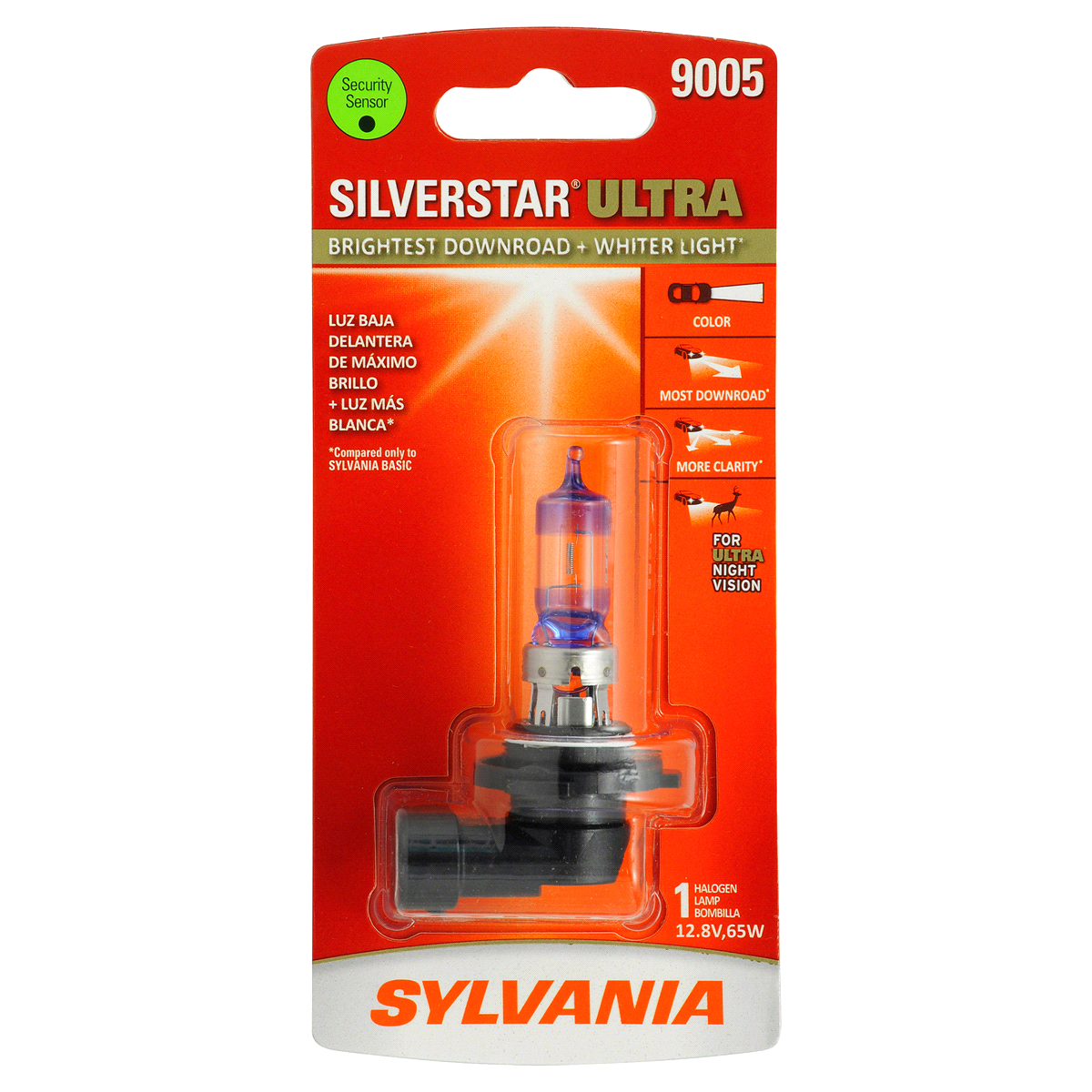 slide 1 of 6, Sylvania 9005 SilverStar Ultra Headlight, 1 ct