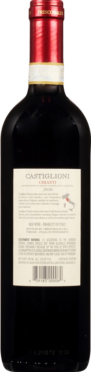 slide 8 of 9, Marchesi de' Frescobaldi Castiglioni Chianti Red Wine 750 ml, 750 ml