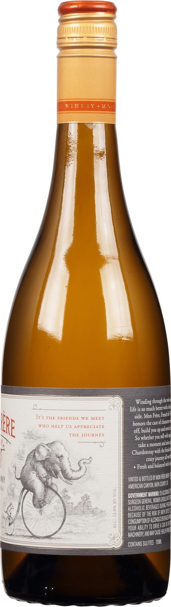 slide 5 of 7, Mon Frere Chardonnay Wine, 750 ml