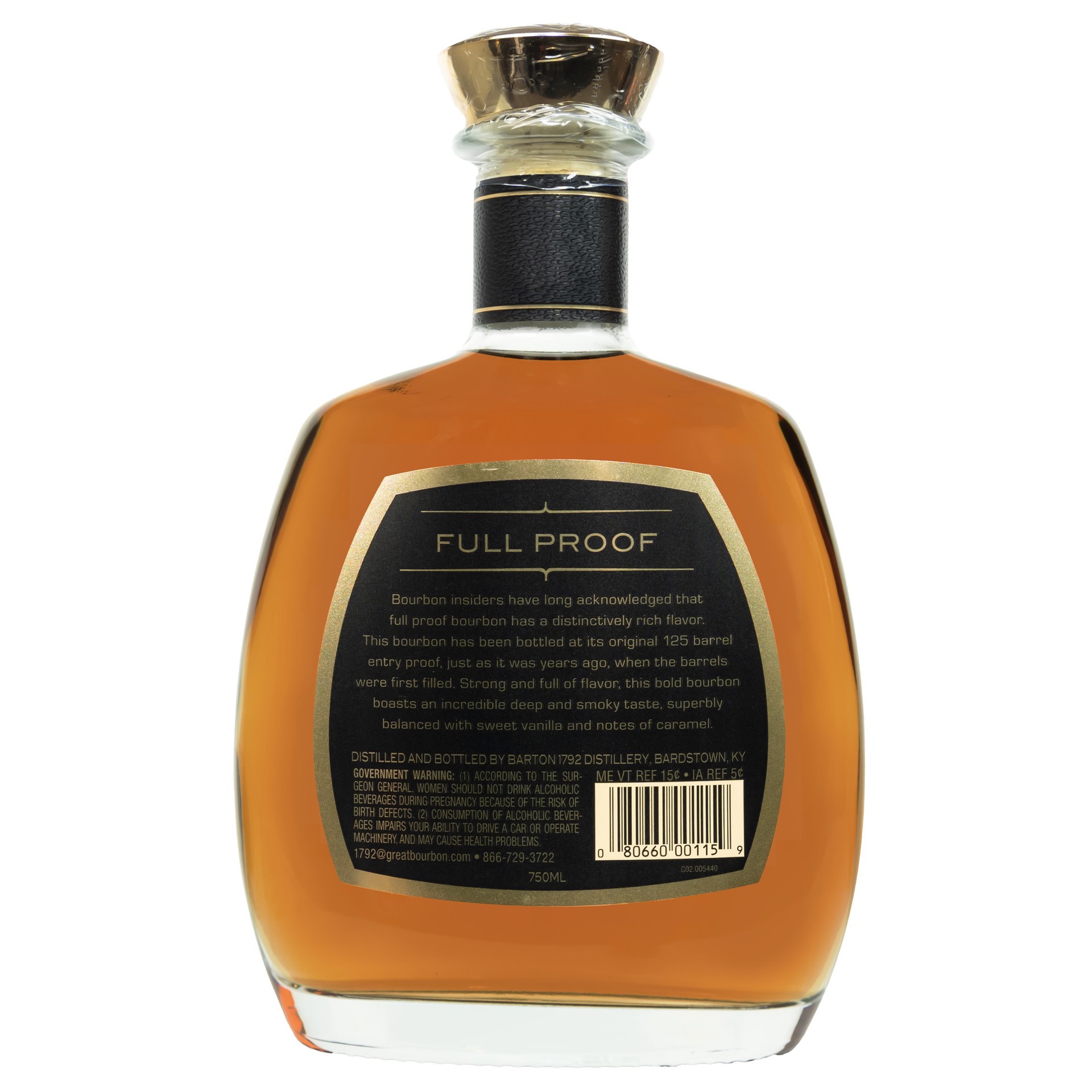 slide 2 of 2, 1792 Full Proof Kentucky Straight Bourbon Whiskey 750ml 125 Proof, 750 ml