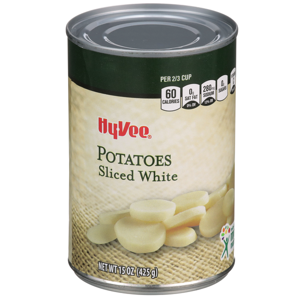 slide 1 of 1, Hy-vee Sliced White Potatoes, 15 oz