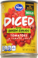 slide 1 of 4, Kroger Mild Diced Tomatoes With Green Chilies, 10 oz