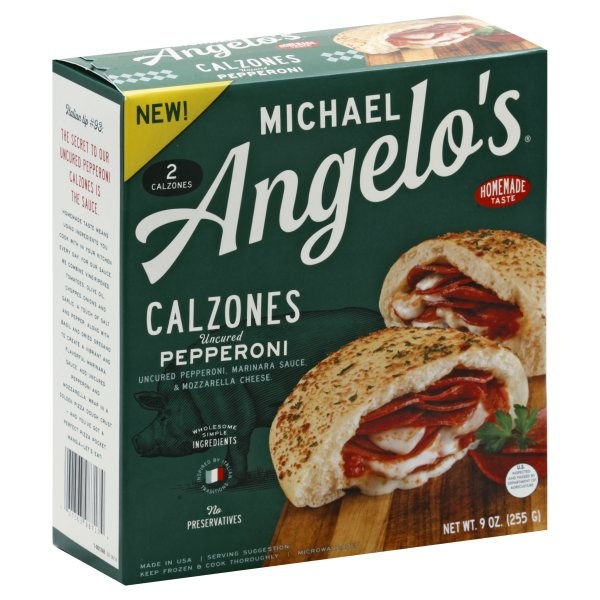 slide 1 of 1, Michael Angelo's Gourmet Foods Pepperoni And Cheese Calzone Wine, 9 oz