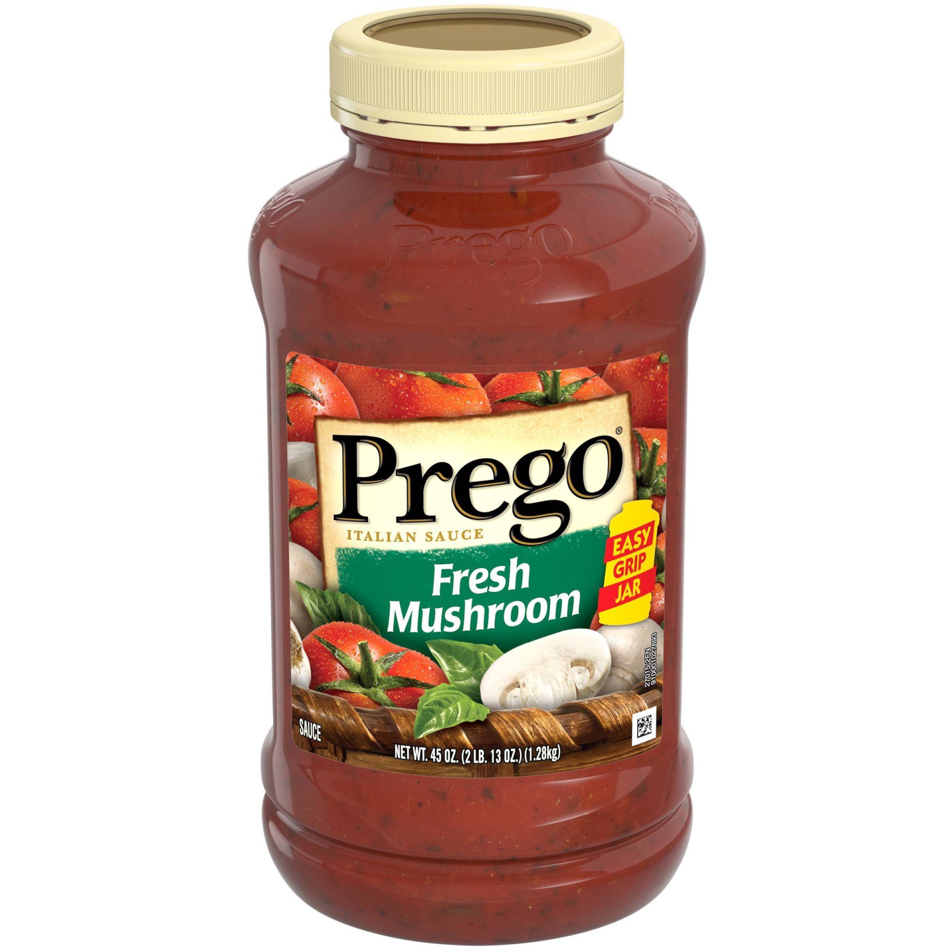 slide 1 of 5, Prego Mushroom Pasta Sauce, 45 oz Jar, 45 oz